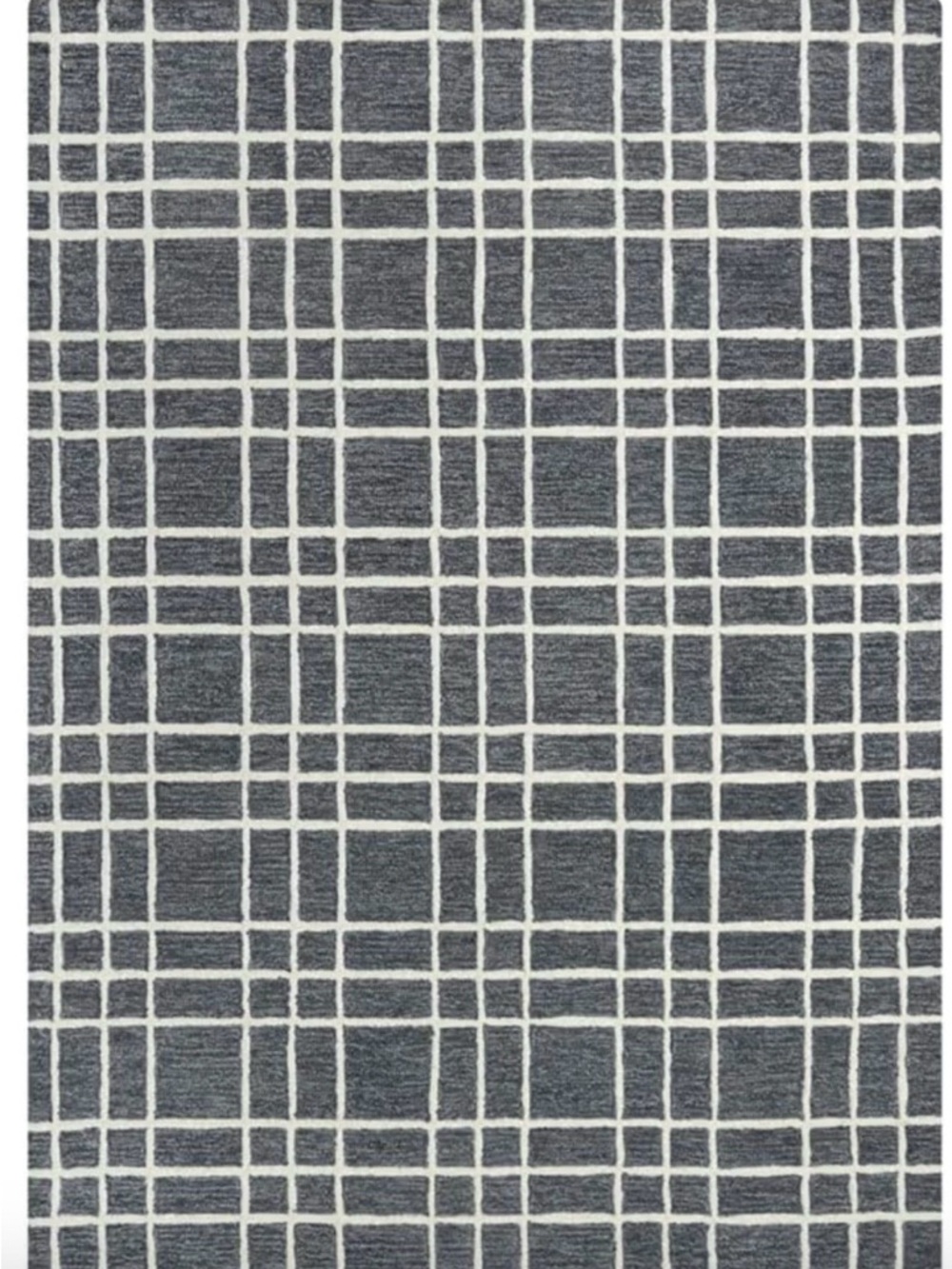 5x7 Alora Decor Lofton Gray Tufted Wool Rug